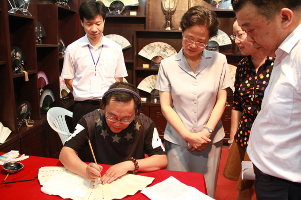 老字號精品博覽會 王星記扇藝課堂顯風(fēng)采